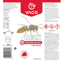 Spray na osy szerszenie Zasięg do 5,5 metra 400ml VACO MAX