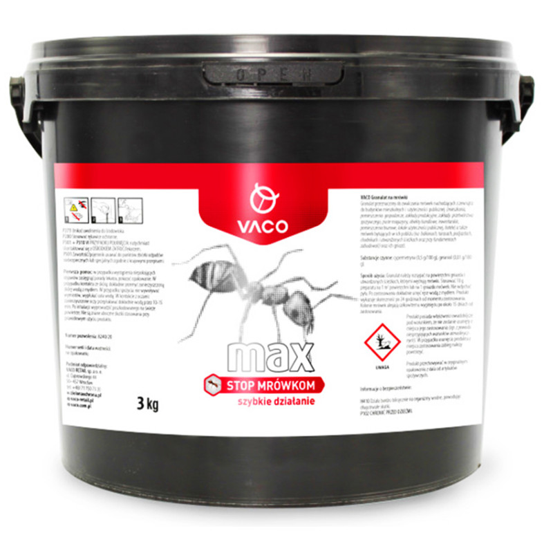 Proszek na mrówki Preparat na mrówki Usuwa Gniazda 3kg VACO MAX