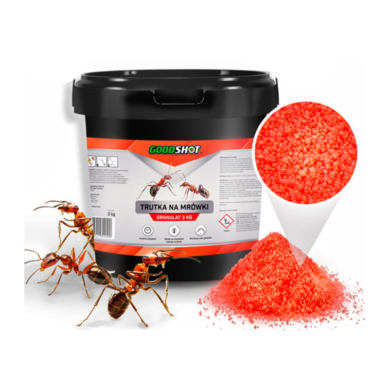 Preparat na Mrówki NanoGranulat Trutka na Mrówki 3kg GOODSHOT 5901821954082