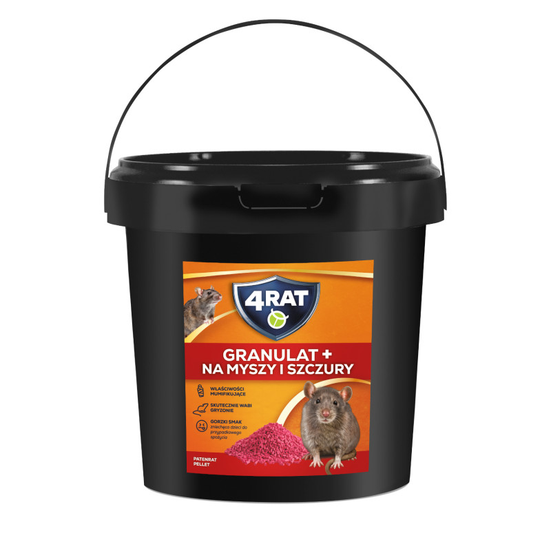 VACO 4RAT GRANULAT+ na myszy i szczury (wiadro) - 5 kg