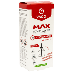 VACO Wkład do elektro MAX - płyn na komary (60 nocy) - 45ml 5901821950121