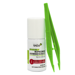 VACO Środek do bezpiecznego usuwania kleszczy (spray + pęseta) - 1szt. 5901821950084