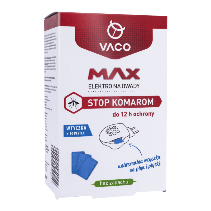 VACO Elektro MAX + płytki na komary - 10 szt. 5901821950732