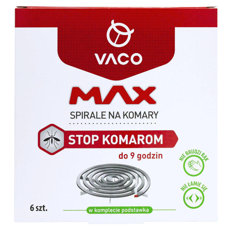 VACO Spirale na komary MAX (nie łamią się) - 6szt. 5901821958455