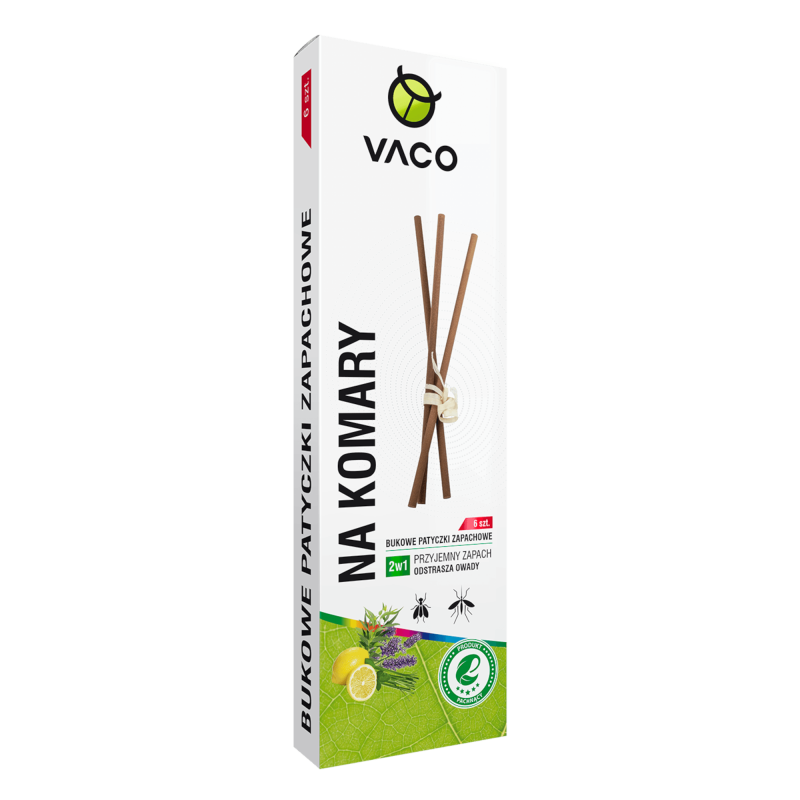 VACO ECO Wkład - Patyczki odstraszające komary i meszki (Citronella) DUOPACK - 6 szt. 5901821957397
