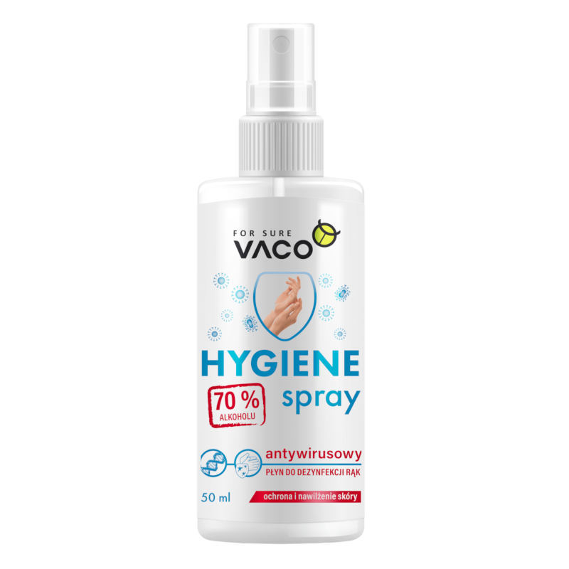 VACO Hygiene Spray - Płyn do dezynfekcji rąk - 50 ml 5901821959612