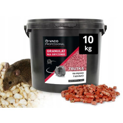Trutka na myszy i szczury wiadro 10kg granulat VACO PRO 5901821959308